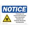 Signmission OSHA Sign, Possible RF Radiation With, 10in X 7in Decal, 7" W, 10" H, Portrait, OS-NS-D-710-V-17712 OS-NS-D-710-V-17712 - alternate 1